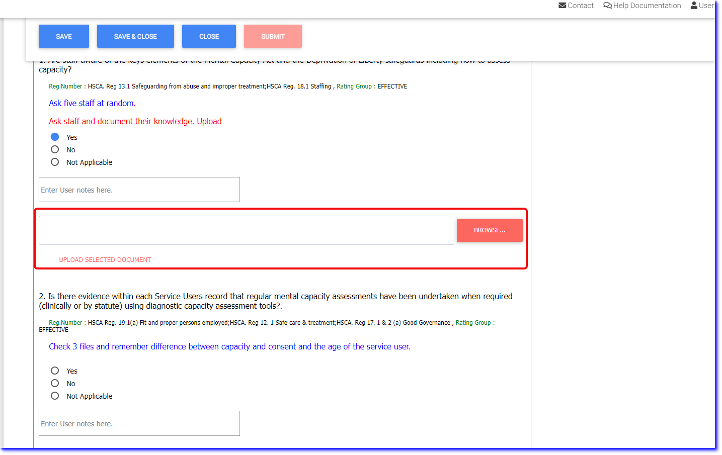Perform an Audit